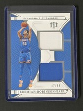 2021-22 Panini One and One #RD-JRE Jeremiah Robinson-Earl RPA /99