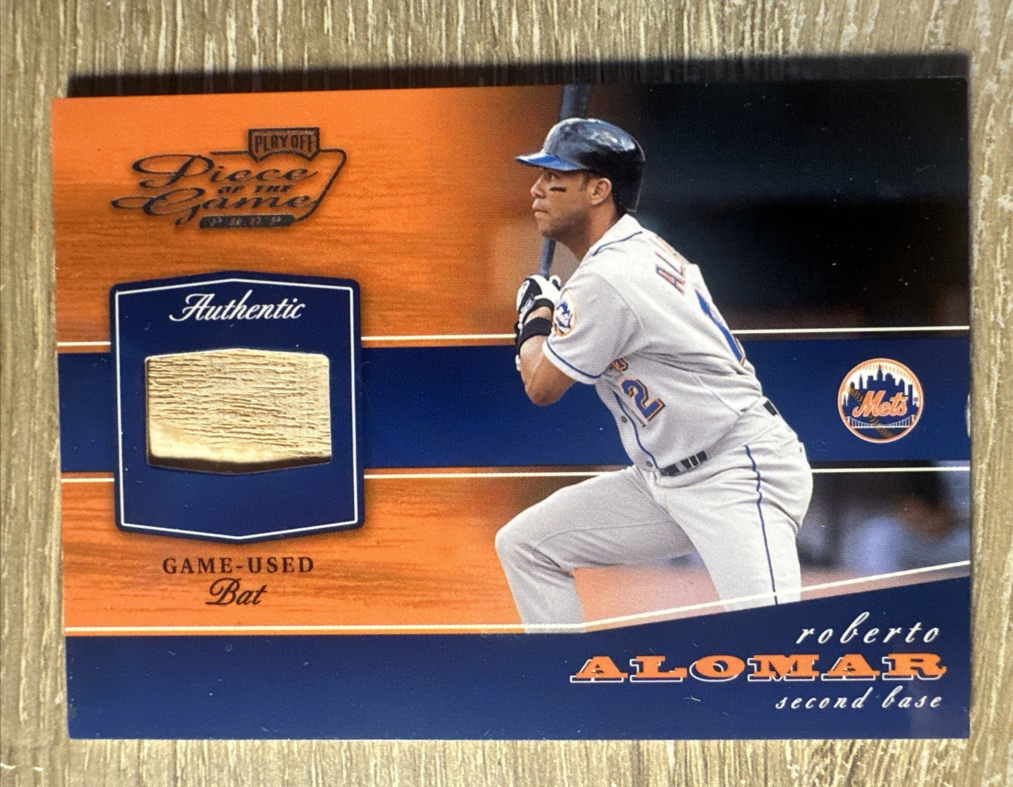 2002 Playoff - ROBERTO ALOMAR - Game Used Bat - NY Mets - BOGO HALF OFF