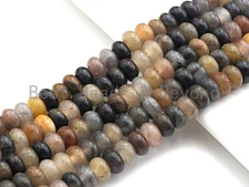2mm Large Hole Natural Chinese Tourmaline Beads, Rondelle Smooth 6x10mm/5x8mm,