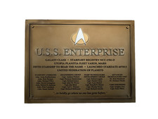 star trek decorative plaque