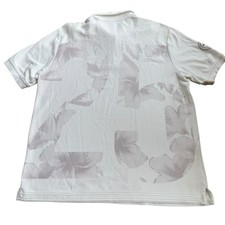 Tommy Bahama Polo Shirt Emfielder 25 Years Paradise Mens Sz Large White UPF30