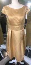 LT LanTing Mother of the Bride Gold Dress Wedding Guest size 12