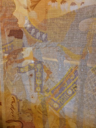 BRENTWOOD DESIGNS HTF Needlepoint Canvas Only Mounted On Wood Frame 26" X 22"W - Picture 11 of 11