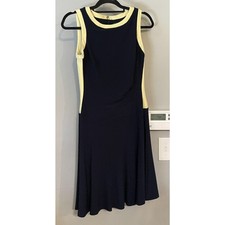 Lauren Ralph Lauren Dress Sleeveless Navy Womens Size 6