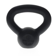 BodySport Cast Iron Kettlebells 5 lb Strength Training Kettlebell for Weightlift