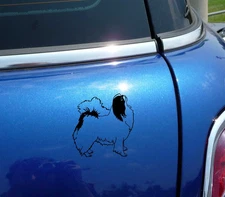 DETAILED JAPANESE CHIN CHINS DOG GRAPHIC DECAL STICKER ART CAR WALL DECOR
