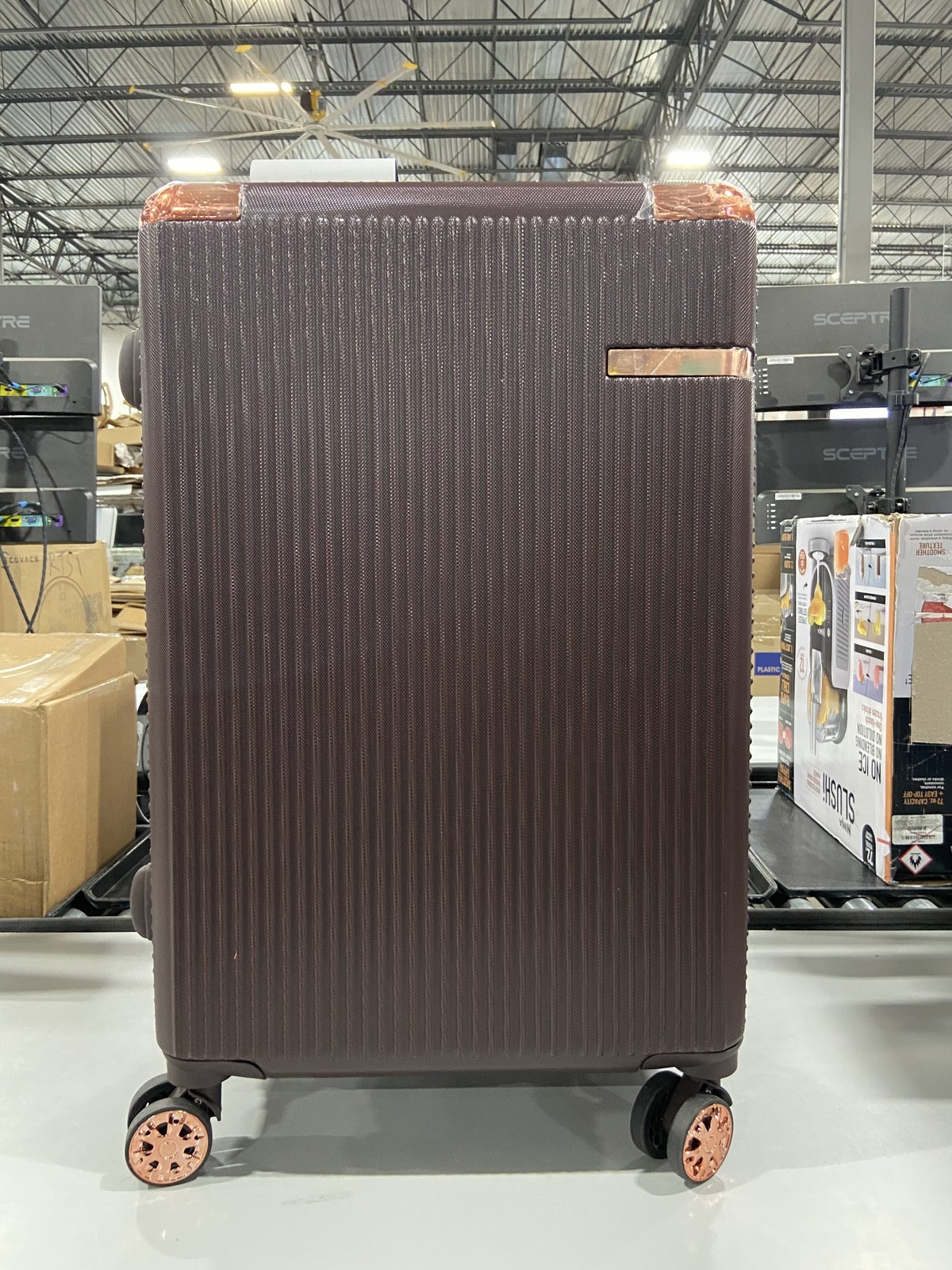 ЧЕМОДАН ADRIENNE VITTADINI 25 В ЖЕСТКОМ КОРПУСЕ В ГОРОДСКОМ СТИЛЕ - КОРИЧНЕВЫЙ 30190₽