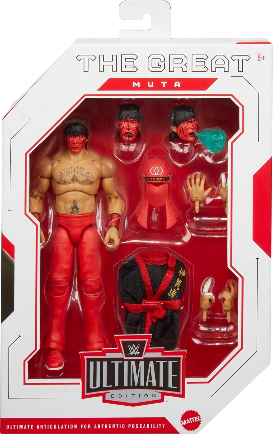 The Great Muta - WWE Ultimate Edition Series 25 - Mattel Action Figure - New - Image 7