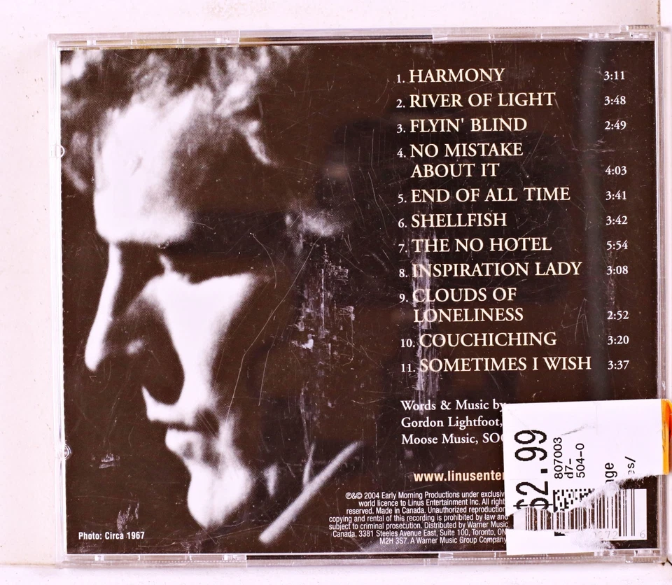 Gordon Lightfoot - Harmony (CD 2004) - Изображение 2 из 2