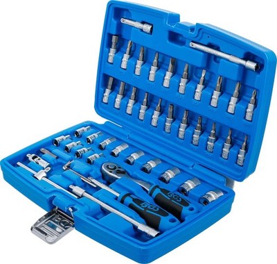 Steckschlüssel-Satz 1/4'' 46-tlg. BGS 2145   Super Lock   CV-Stahl   90 Zähne