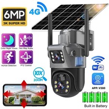 4G LTE Sim Card Camera, Outdoor Security CCTV, Battery Solar Power No Wifi UK