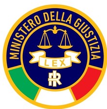 MINISTERO DELLA GIUSTIZIA Adesivo per autovettura da INTERNO POL. Penitenziaria