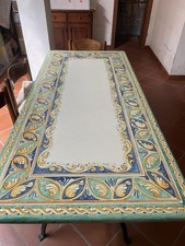 Vendo tavolo in pietra lavica Ceramiche Caltagirone 170x80  con Base