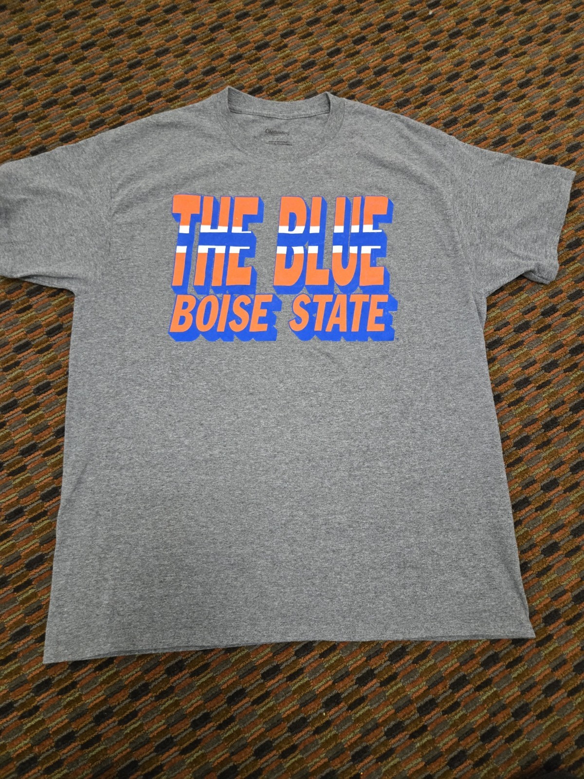 Boise State Broncos T Shirt Large Gray The Blue College Football Graphic Tee