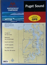 Maptech Waterproof Chartbook Puget Sound 1st Ed. Lat/Long GPS Waypoints