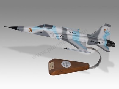 Northrop F-5N Tiger II US Marines Adversarial Solid Mahogany Wood Handmade Model