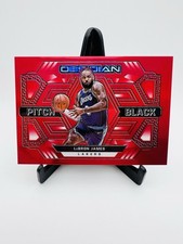 2021-22 Panini Obsidian Lebron James #6 Pitch Black Red Flood