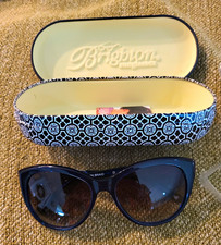 Brighton Interlok Braid Cat Eye Sunglasses Blue Frame Brown Tinted UV400. New