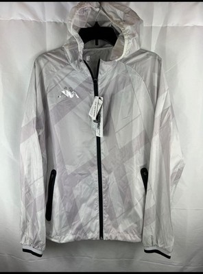 Kappa Kombat Bimy Windbreaker Full Zip Hoodie Lightweight Performance Medium
