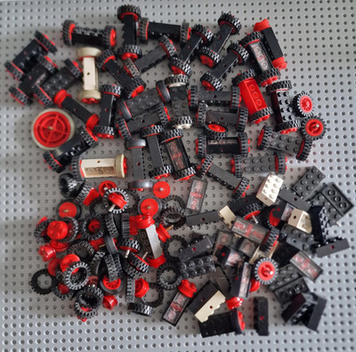 Lego City System Technik Reifen Rad Achsen Wheels Konvolut R4/P3