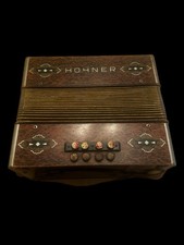   Vintage Hohner button accordion, early 20th century, fully functional  
