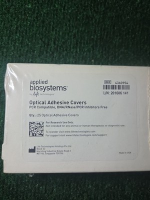 25 Count Applied Biosystems Optical Adhesive Covers 4360954  FACTORY SEALED