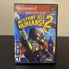 Destroy All Humans 2 PS2, 2006 Tested Working CIB