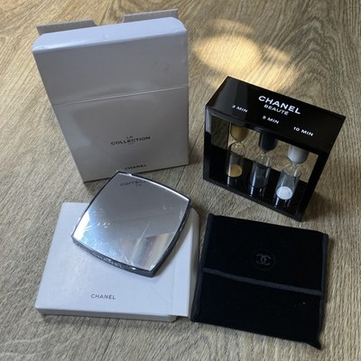 Chanel La Collection Beaute Sanduhr Timer Geschenk mit doppelseitigem Spiegel + Box