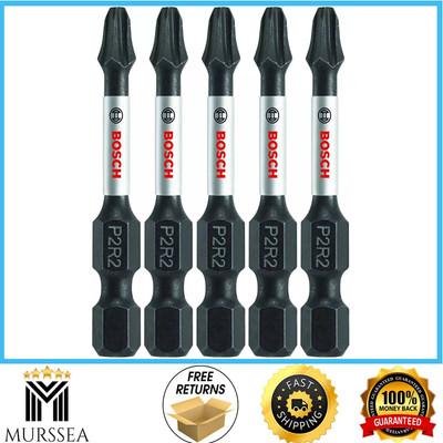 Bosch ITP2R2205 Phillips/Square #2 Impact Tough Screwdriving Bit, 2'' 5 Pcs