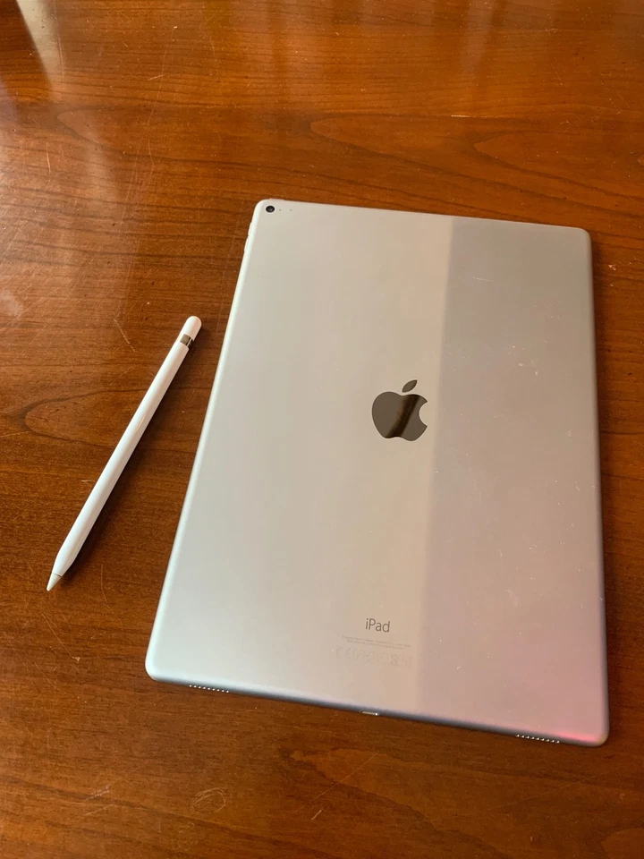 Apple iPad Pro 12,9" 128GB 1. Generation, silber mit Apple Pencil 1. Generation - Bild 4 von 4