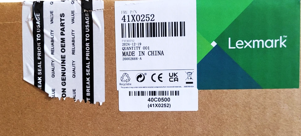 Lexmark 41X0252 Fuser Unit With Open Box - Image 3 of 4