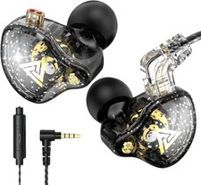 HJX QKZ AK6 Pro Wired IEM for Gaming Earbuds with MIC, in Ear Monitor Black