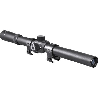 Barska 4x15 Rimfire Riflescope with Crosshair Reticle Parallax 4x15mm, Black 