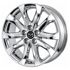 18 Mazda 3 Pvd Bright Chrome-c Wheel Rim Factory Oem 64962 2014-2017