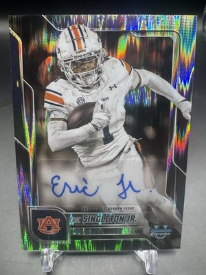 2025 Bowman Chrome U Eric Singleton Jr. 1st Stealth Auto #BCA-ESI Auburn