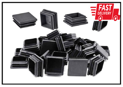 Square Tubing Plug Cap, 1-1/2 Inch POCADOM 16Pcs Tubing End Cap Plastic Plugs Ch