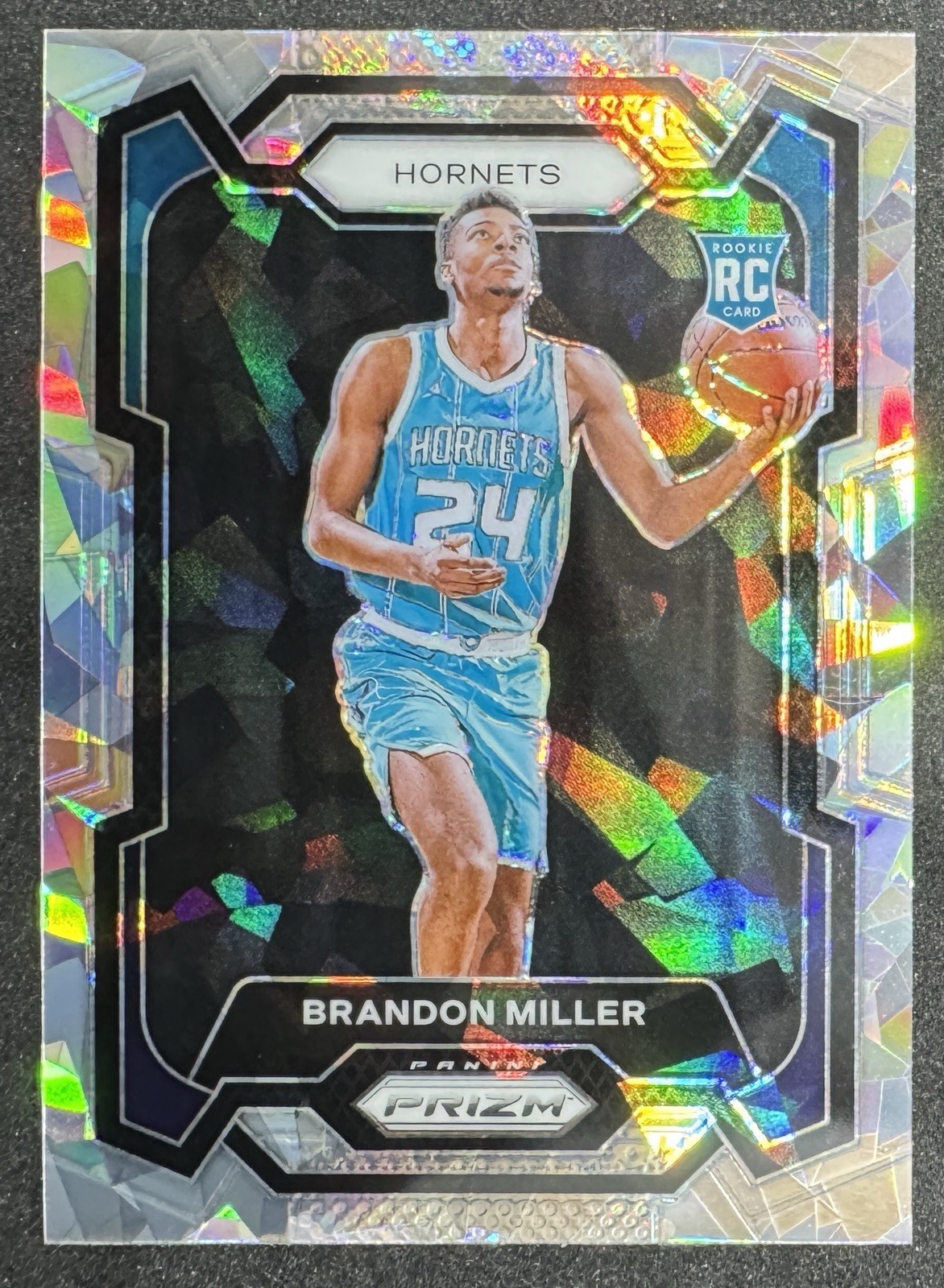 2023-24 Panini Prizm Silver Ice Brandon Miller Rookie Charlotte Hornets #152