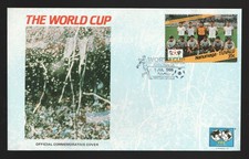 1986 Tuvalu Football Bulgaria FDC World Cup Mexico 86 First Day Cover Nanumaga