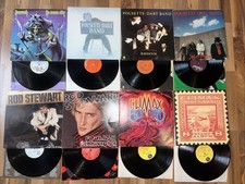 Rock Vinyl LP Lot Of 8 Wholesale Reseller, Nazareth, Rod Stewart, Climax Blues
