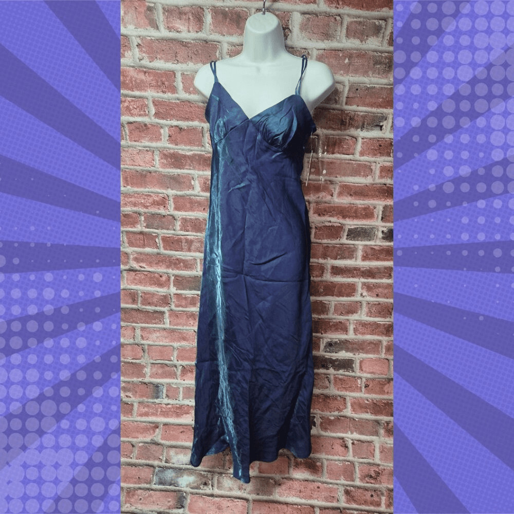 Women's WILD FABLE Iridescent Maxi Slip Dress XS