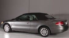 Fits 96-00 Chrysler Sebring Convertible Top Glass Window Black On Gray Fits 96-00 Chrysler Sebring Convertible Top Glass Window Black On Gray