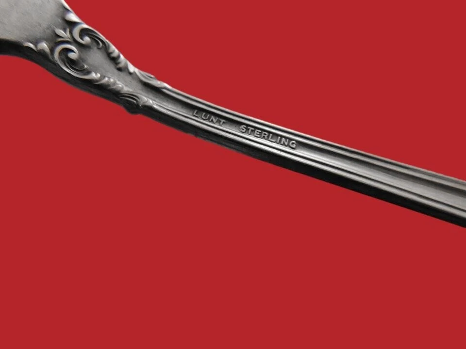 Juego de cucharas de té heladas de plata esterlina American Victorian by Lunt 12 piezas 7 1/4" Foto 3 de 3