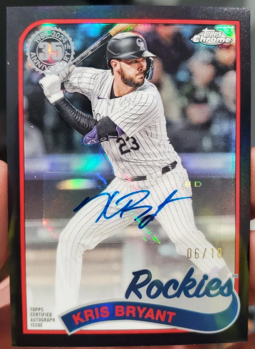 Kris Bryant Autographed Baseball Sports Trading Cards