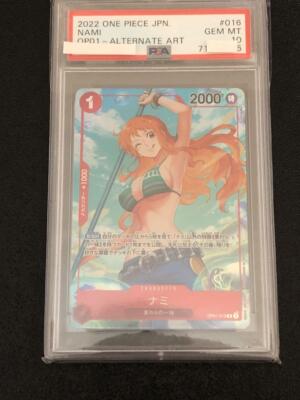 PSA 10 Nami OP01-016 R Rare Alt Art ROMANCE DAWN One Piece Card