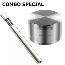 5 PCS Herb Tobacco Grinder Spice Herbal Metal Smoke Crusher Handle Hand Muller