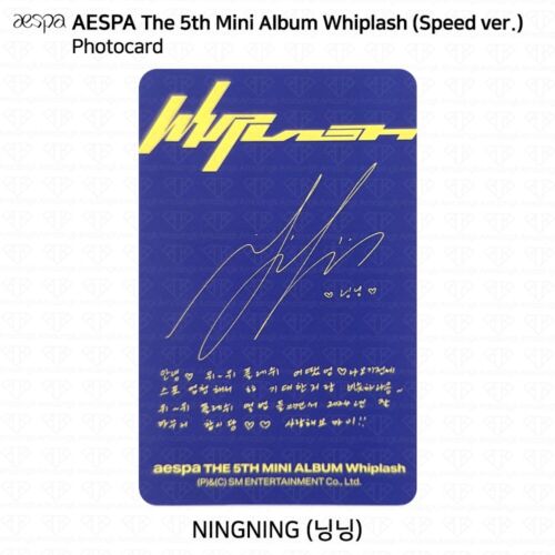 Aespa 5th Mini Album Whiplash Official Photocard Beat Speed Smini Limited ver - Picture 61 of 70