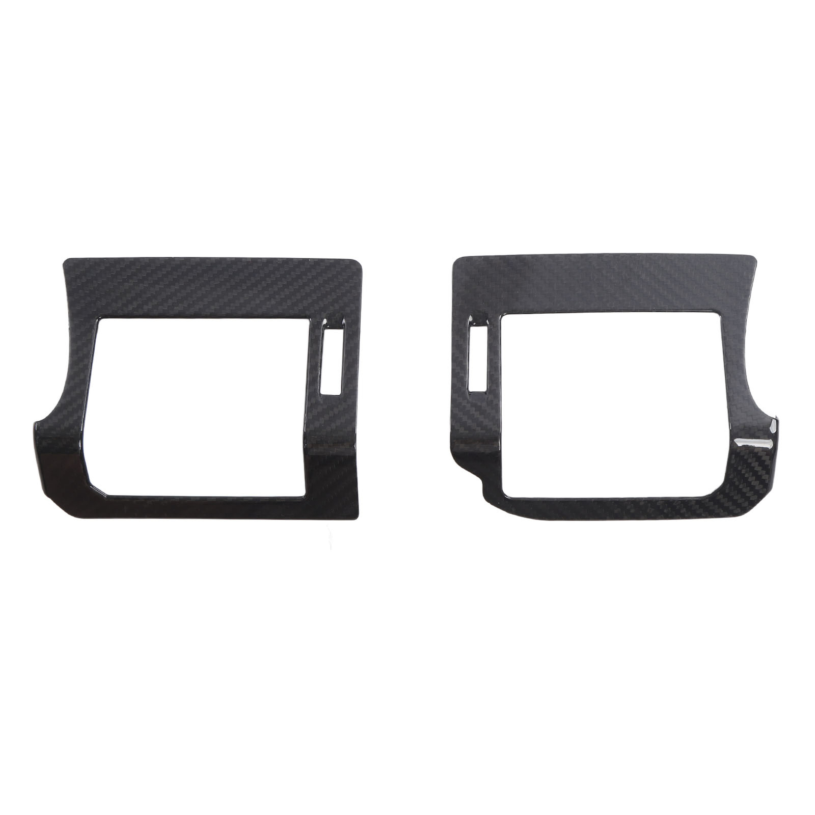 2Pcs Car Side Air Vent Outlet Frame Carbon Fiber Outlet Cover Trim For
