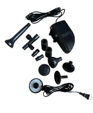 660GPH Submersible Pond Fountain Pump W/ RGB LED Light Kit Garden Pond