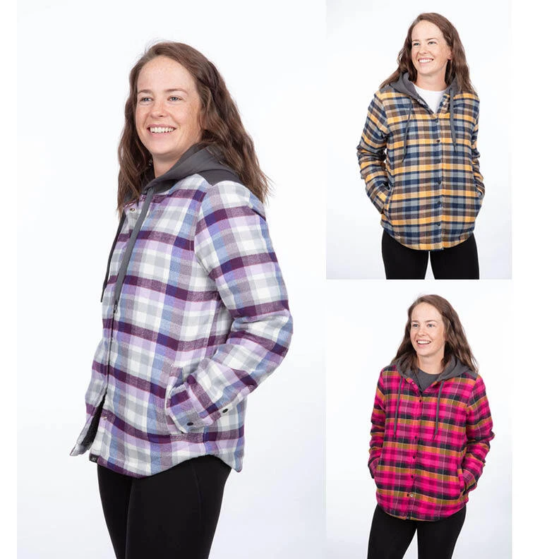 KLIM Women's Big Sky Fleece Lined Flannel Hoodie