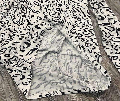NWT Bloom Chic Women’s White Black Animal Print LA Scooped Neck A-Line Dress 3XL - Picture 4 of 13